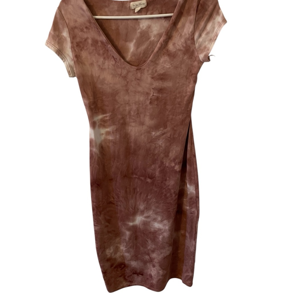 See you Monday pink tye dye midi dress